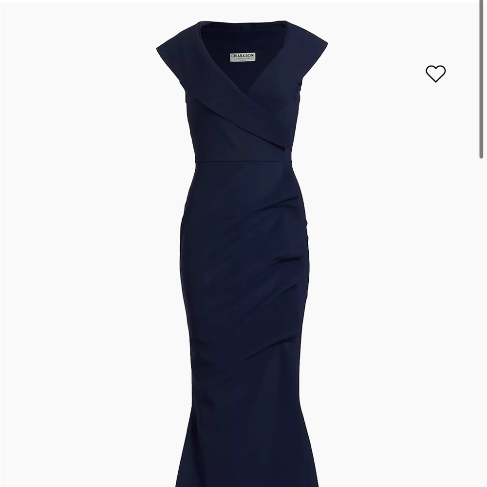 BRAND NEW WITH TAGS Chiara Boni La Petite Robe Navy Blue Trumpet Gown.
